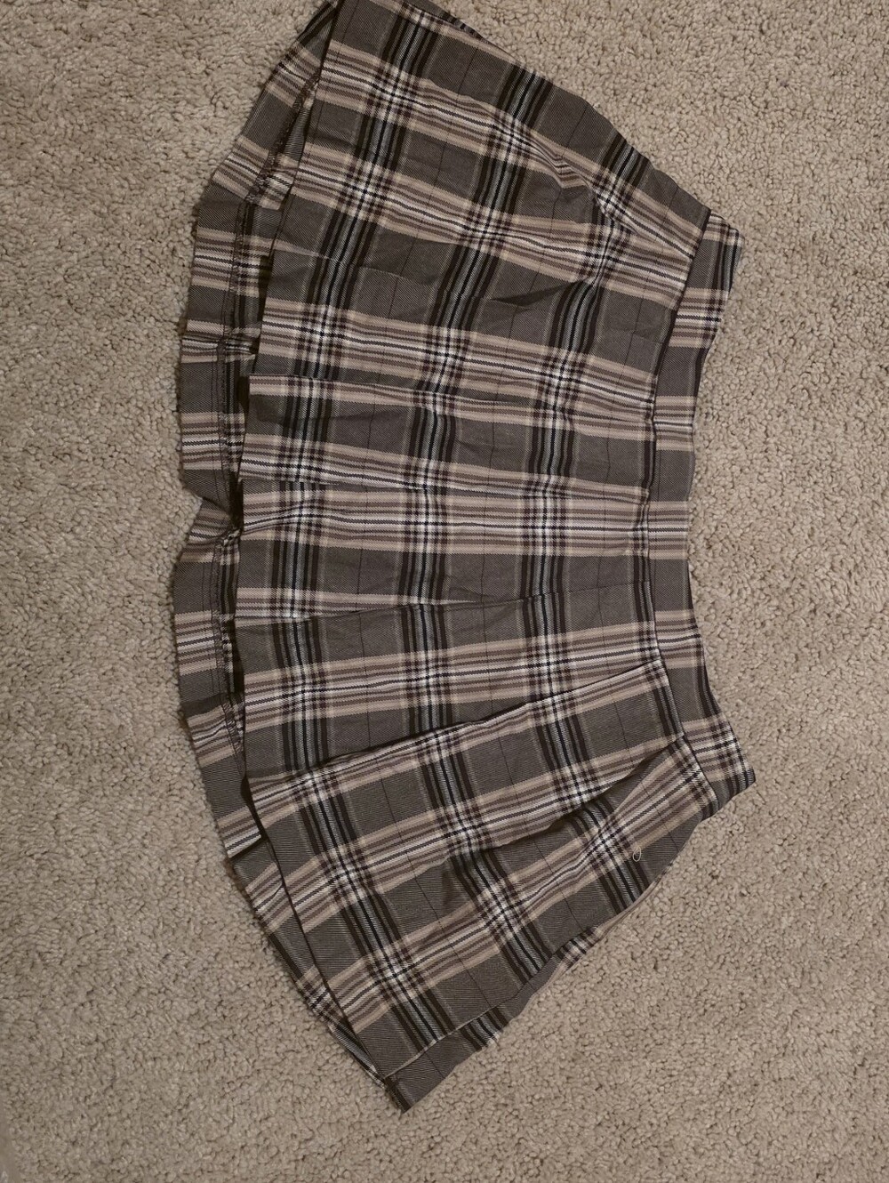 Plaid Pleated Skirt